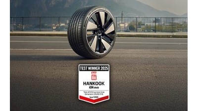 A Hankook iON evo tesztgyőztes lett az Auto Bild EV nyári gumiabroncs tesztjén