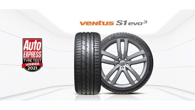 A Hankook Ventus S1 evo 3 nyerte az Auto Express 2021 nyári gumitesztjét